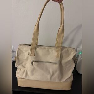 BEIS convertible weekender beige